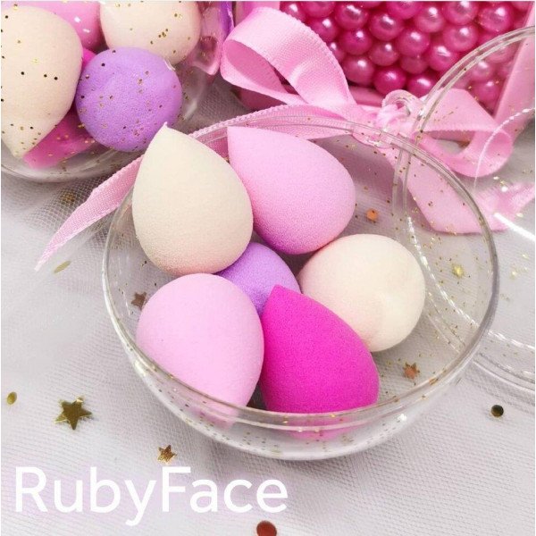 Мини спонжи для макияжа в футляре 5 в 1 Ruby Face