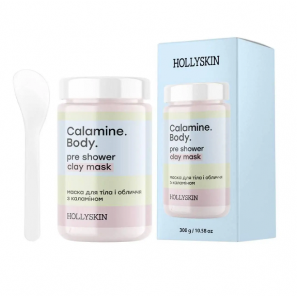 Маска для тіла і обличчя Hollyskin Calamine Body Pre Shower Clay Mask 300 г Маска для тіла і обличчя Hollyskin Calamine Body Pre Shower Clay Mask 300 г
