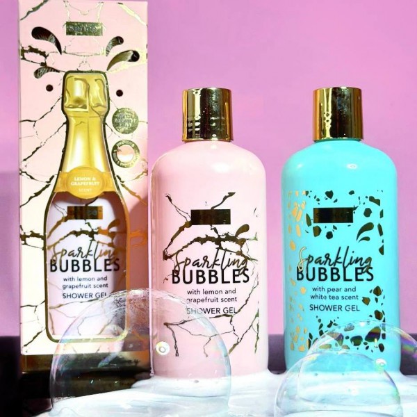 Гель для душу із мочалкою Шампанське Sence Sparkling Bubbles Shower Gel
