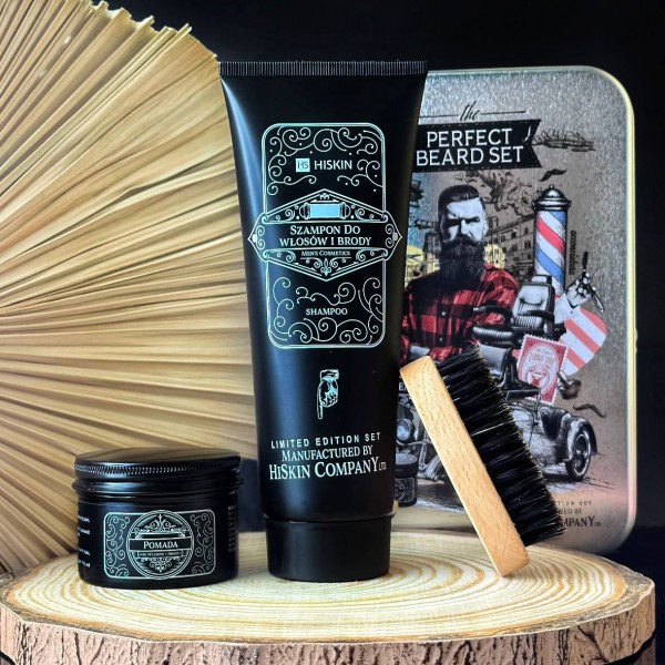 Набір для бороди Hiskin Perfect Beard Set (шампунь+помада+щітка) Набір для бороди Hiskin Perfect Beard Set (шампунь+помада+щітка)