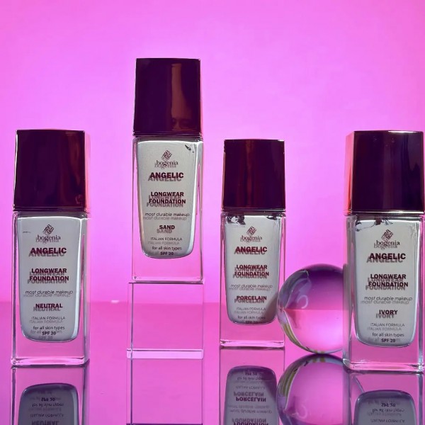Стійка тональна база для обличчя Bogenia Angelic Longwear Foundation 30 мл Стійка тональна база для обличчя Bogenia Angelic Longwear Foundation 30 мл