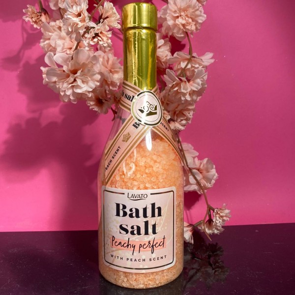 Сіль для ванни Lavato Пляшка Шампанського Bath Salt Peach Perfect 850г Сіль для ванни Lavato Пляшка Шампанського Bath Salt Peach Perfect 850г