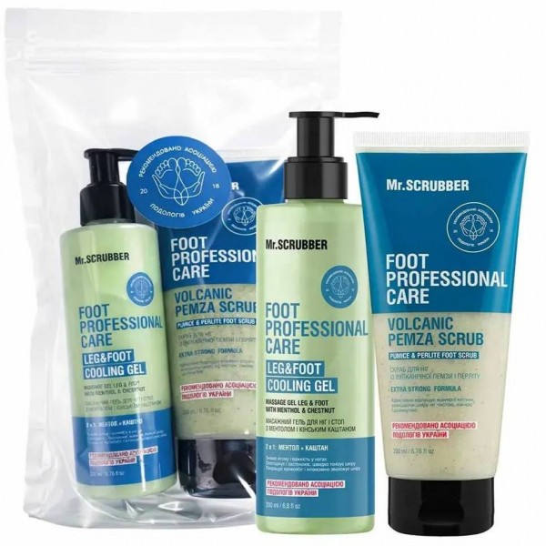 Набір для ніг скраб+гель Mr.Scrubber Perfect Legs Foot Professional Care