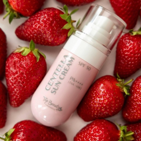 Сонцезахисний крем для обличчя із центелою Top Beauty Centella Sun Cream SPF50 50 мл Сонцезахисний крем для обличчя із центелою Top Beauty Centella Sun Cream SPF50 50 мл