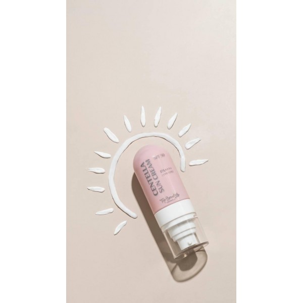 Сонцезахисний крем для обличчя із центелою Top Beauty Centella Sun Cream SPF50 50 мл Сонцезахисний крем для обличчя із центелою Top Beauty Centella Sun Cream SPF50 50 мл