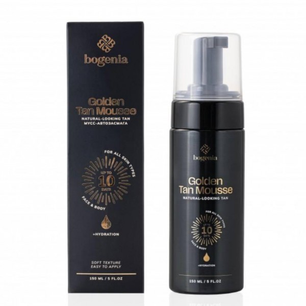 Мус-автозасмага для тіла Bogenia Golden Tan Mousse 150 мл Мус-автозасмага для тіла Bogenia Golden Tan Mousse 150 мл