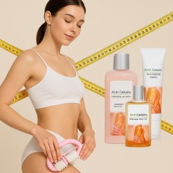 Антицеллюлитный набор для тела Nani Beauty ANTICELLULITE COMPLEX + массажер в подарок!
