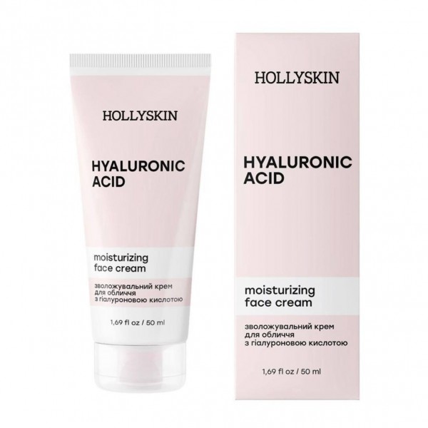 Зволожувальний крем для обличчя з гіалуроновою кислотою Hollyskin Hyaluronic Acid Face Cream 50 мл