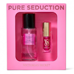 Подарочный набор Victoria's Secret Pure Seduction Lip Glow Set Gift Set (спрей мист, масло для губ)