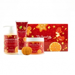 Новогодний бокс уходовой косметики Top Beauty Рождественские мандарины