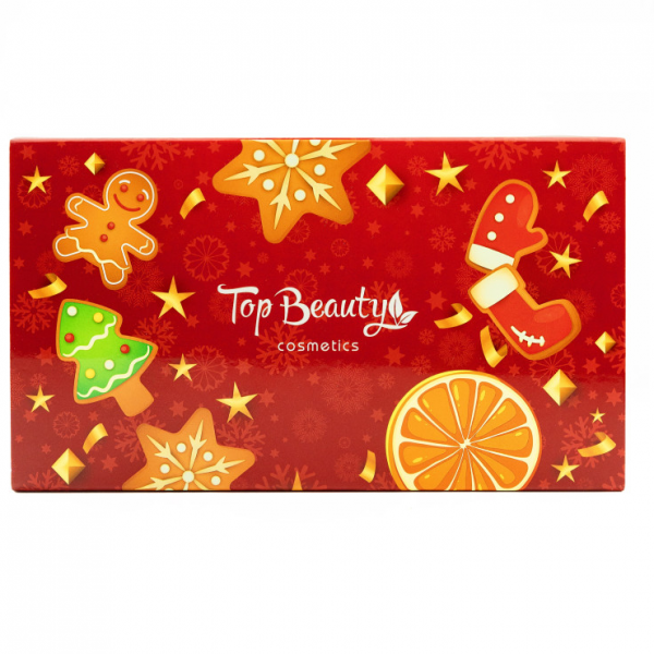 Новогодний бокс уходовой косметики Top Beauty Рождественские мандарины