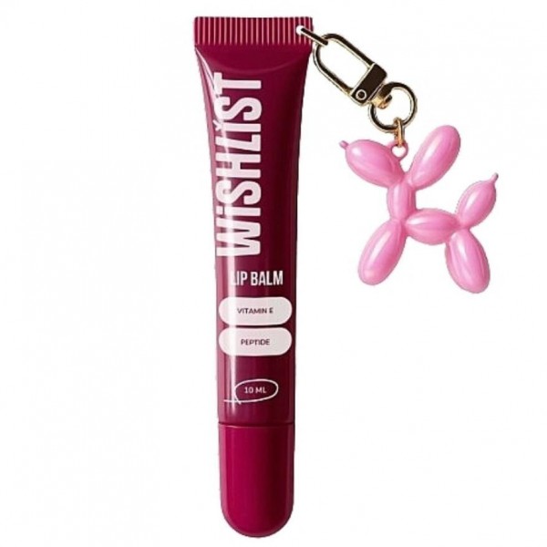 Бальзам-блиск для губ WiSHLiST LIP GLOSS BALM 10 г + іграшка-брелок Ruby Nectar
