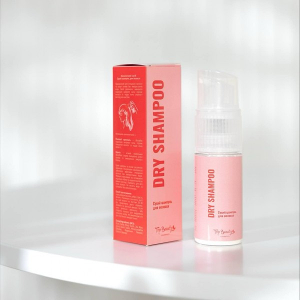 Сухой шампунь для волос Top Beauty Dry Shampoo 60 мл для темных волос