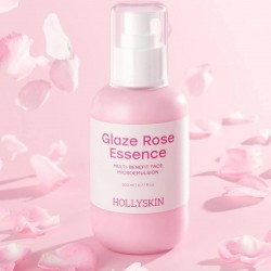 Мультифункціональна трояндова мікроемульсія для обличчя Hollyskin Glaze Rose Essence 200 мл
