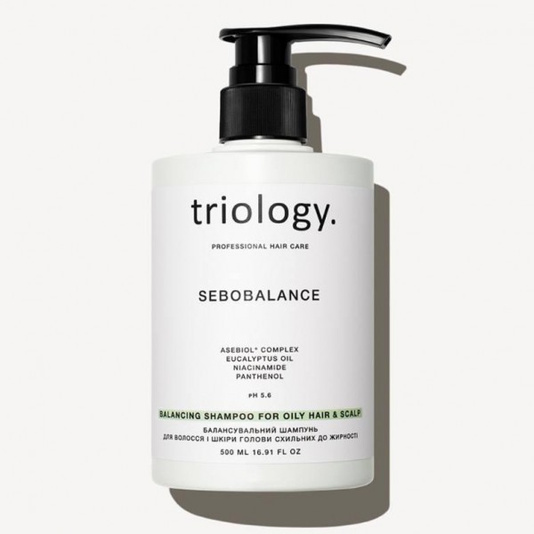Балансувальний шампунь для волосся і шкіри голови схильних до жирності Triology Sebobalance 500 мл