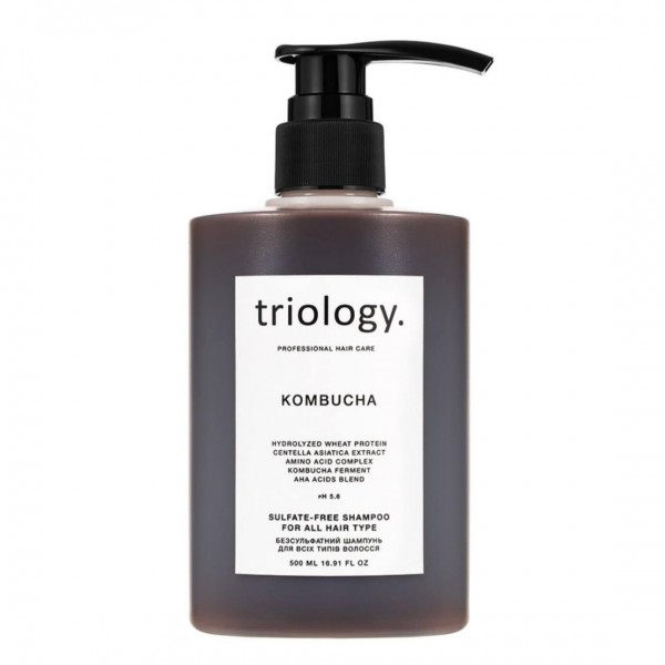 Безсульфатний шампунь для всіх типів волосся з комбучею Triology Kombucha 500 мл