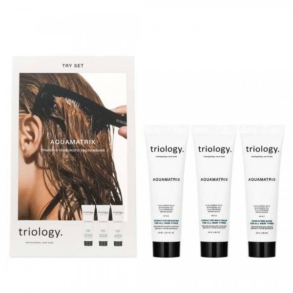 Тревел сет для волосся "трилогія збереження свіжості" Triology Aquamatrix Try Set