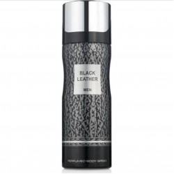 Парфумований дезодорант чоловічий Fragrance World Black Leather 200 мл
