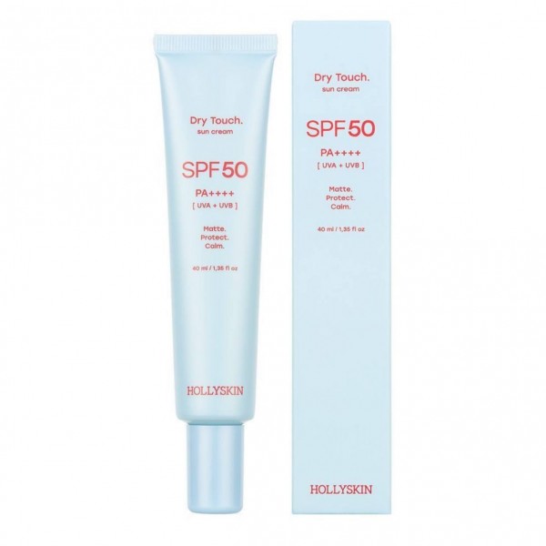 Матирующий солнцезащитный крем для лица HOLLYSKIN Dry Touch SPF 50 Sun Cream 40 мл