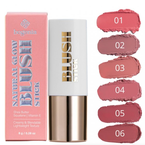 Кремові рум'яна-стік Bogenia Blush Stick 8 г BG638