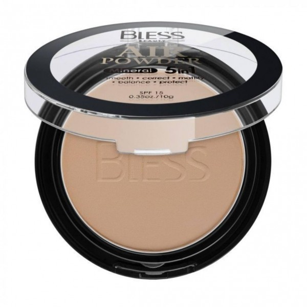 Компактна пудра для обличчя Bless Beauty Mineral Air Powder 5in1 SPF 15 10 г № 106