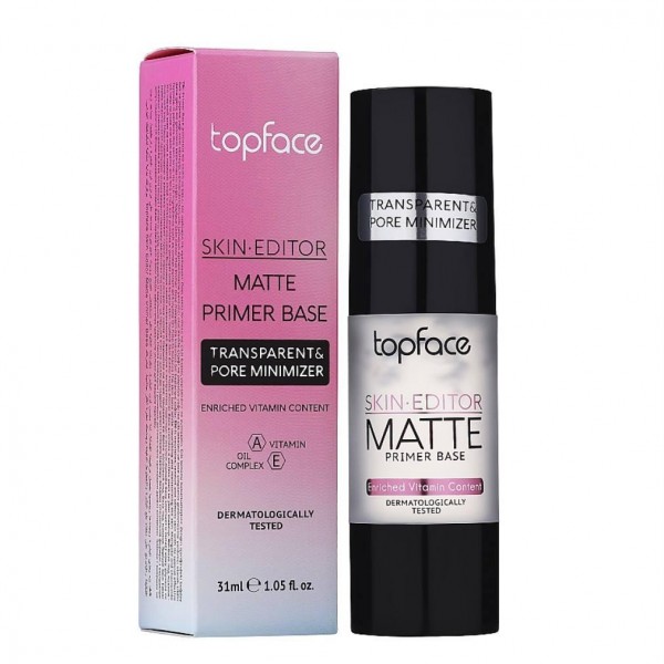 База під макіяж Top Face Skin Editor Matte Primer Base 31 мл PT470 № 02 Transparent Pore Minimizer