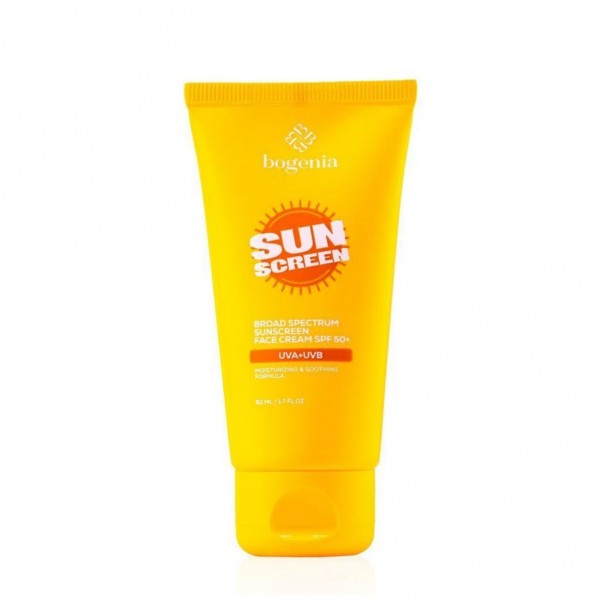 Сонцезахисний крем для обличчя Bogenia Sunscreeen Face Cream SPF50+ 50 мл BG463