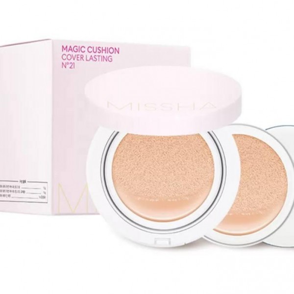 Тональный кушон матирующий Missha Magic Cushion Cover Lasting SPF50+ PA+++ 15 г