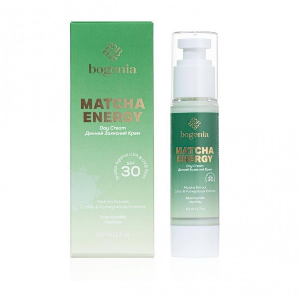 Денний крем з матчею Bogenia Matcha Day Cream Fluid SPF 30 BG459 50 мл