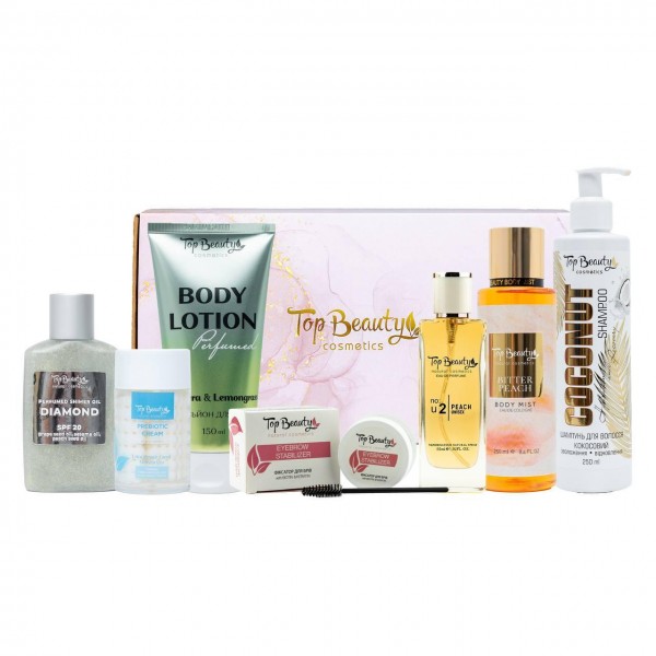 Подарунковий набір косметики для догляду за тілом Top Beauty Care (7 позицій)