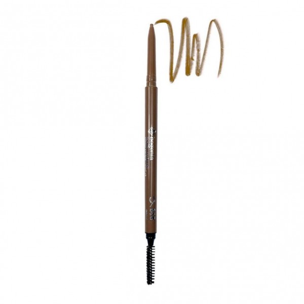 Олівець для брів механічний зі щіточкою Bogenia Micro Slim Brow Liner BG504 № 02