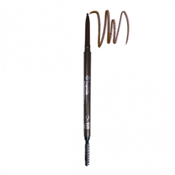 Олівець для брів механічний зі щіточкою Bogenia Micro Slim Brow Liner BG504 № 04