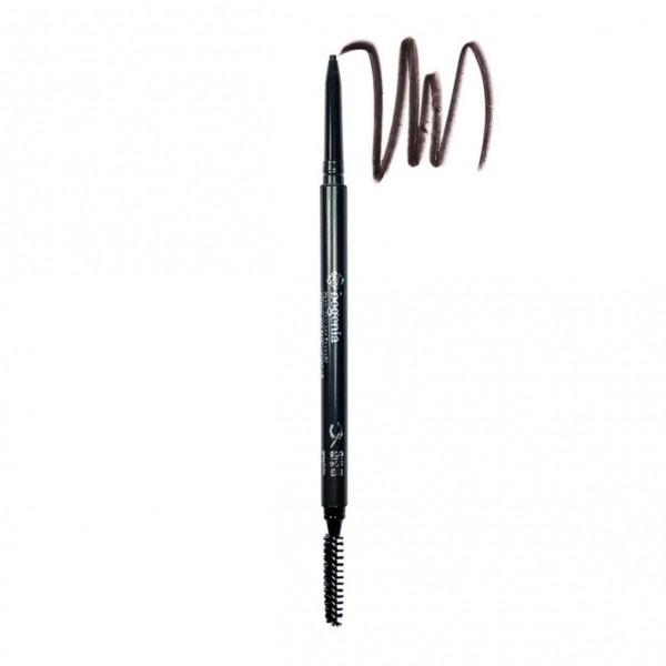 Олівець для брів механічний зі щіточкою Bogenia Micro Slim Brow Liner BG504 № 06