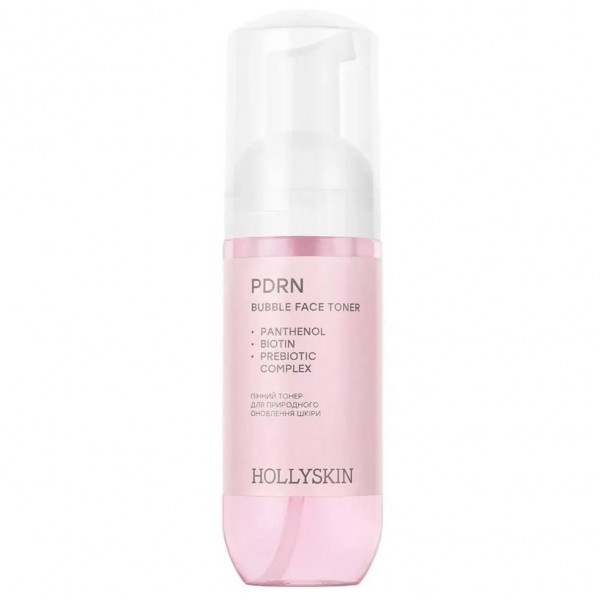 Пінний тонер для природного оновлення шкіри Hollyskin Bubble Face Toner SALMON DNA PDRN 150 мл