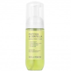 Пінний тонер для зменшення видимих ознак подразнення Hollyskin Bubble Face Toner Matcha & Centella 150 мл