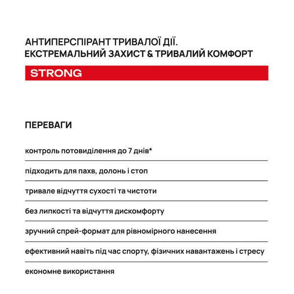 Кульковий антиперспірант тривалої дії AxillDRY Strong до 7 днів 50 мл