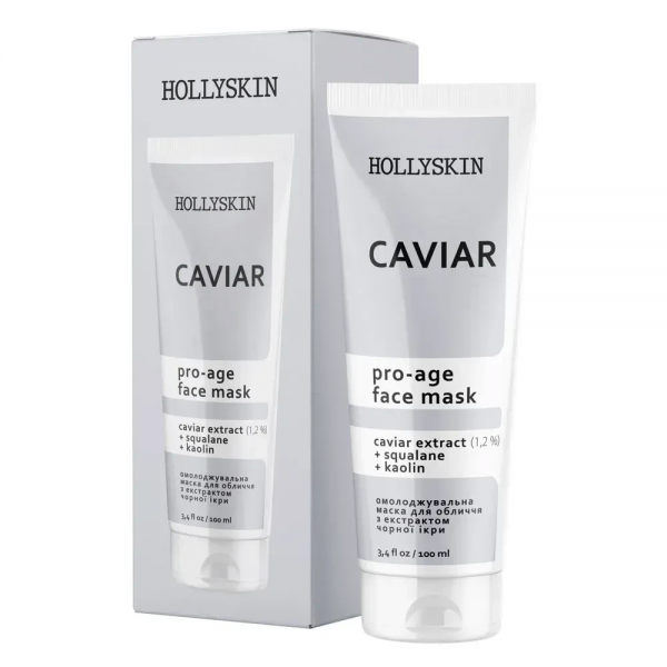 Омолоджувальна маска для обличчя з екстрактом чорної ікри Hollyskin Caviar Face Mask 100 мл