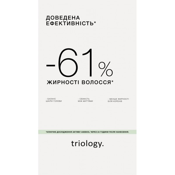 Балансувальна сироватка для шкіри голови схильної до жирності Triology Sebobalance 20 ампул
