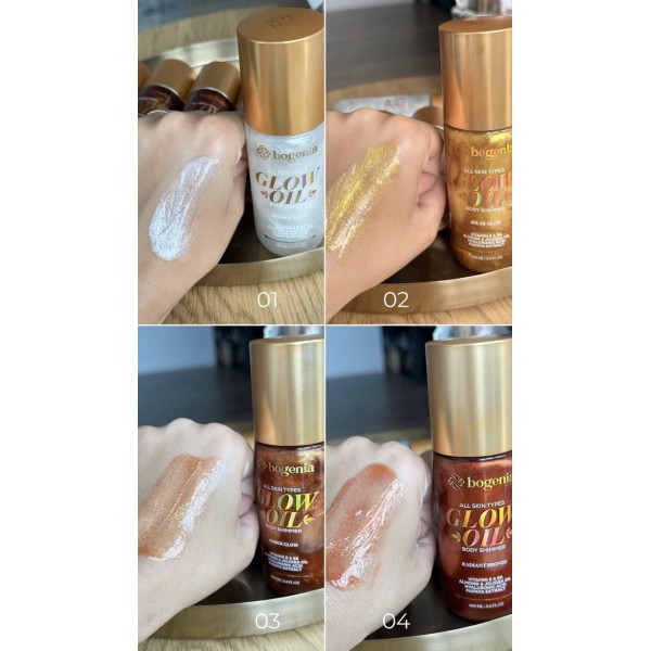 Олія-шиммер для тіла Bogenia Glow Oil Body Shimmer 100 мл BG462
