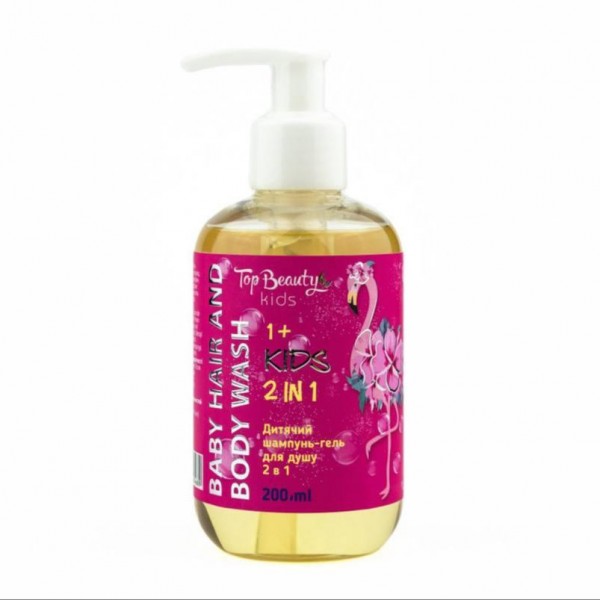 Дитячий шампунь-гель для душу 2 в 1 Top Beauty Baby Hair and Body Wash вік 1+ 200 мл