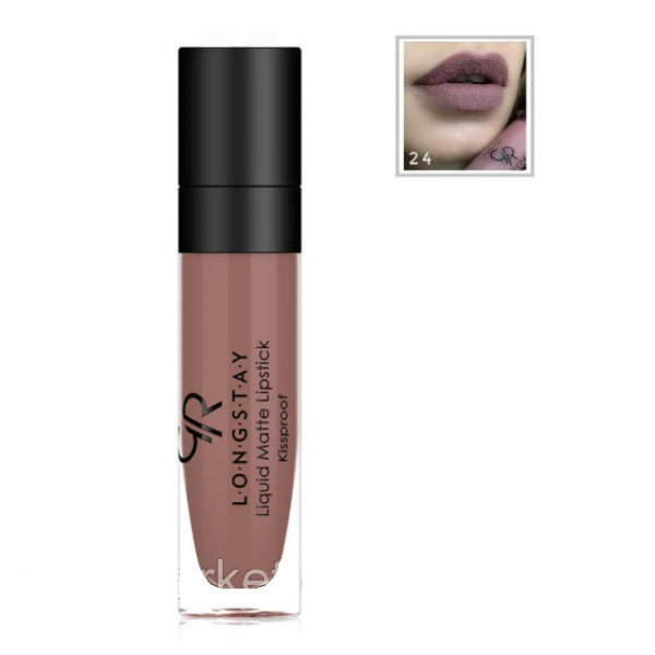 Помада для губ Golden Rose Longstay Liquid Matte №24, Питание