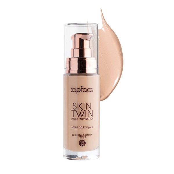 Тональный крем Top Face Skin Twin PT-464 №002