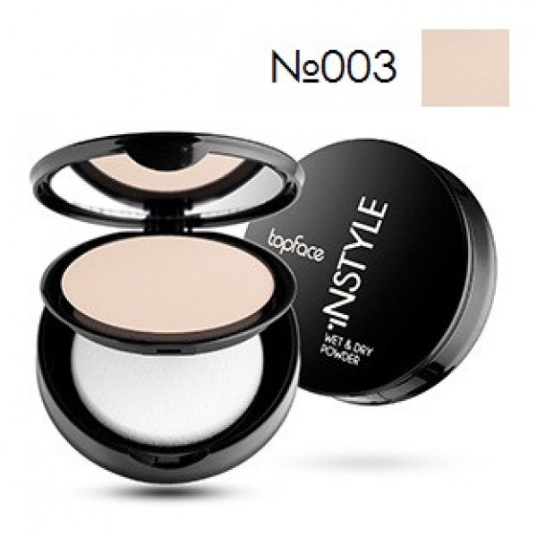 Пудра компактна TopFace Wet & Dry Instyle PT-261 №003