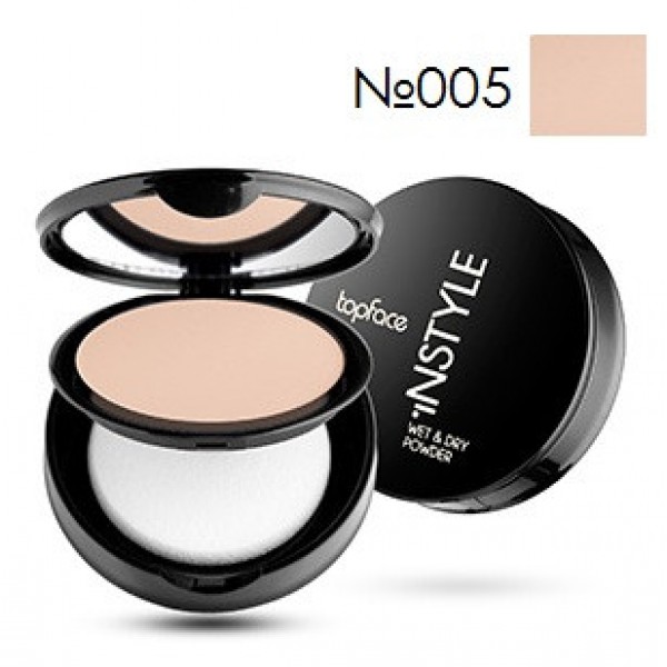 Пудра компактна TopFace Wet & Dry Instyle PT-261 №005