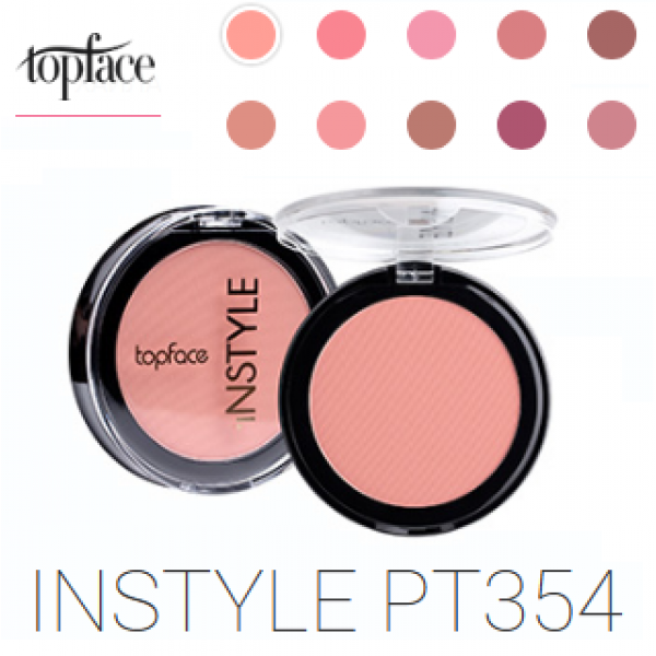 Рум'яна компактні TopFace Instyle Blush On Compact PT-354 (матові та шимерні) №10