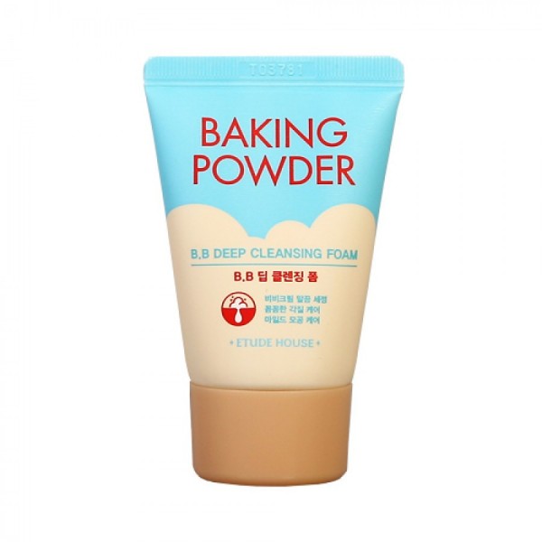 Пенка для умывания и демакияжа ETUDE HOUSE Baking Powder BB Deep Cleansing Foam MINI 30 мл Пенка для умывания и демакияжа ETUDE HOUSE Baking Powder BB Deep Cleansing Foam MINI 30 мл