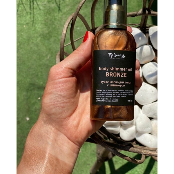 Шімер для тіла Top Beauty Boby Shimmer Oil Bronze 100 мл Шімер для тіла Top Beauty Boby Shimmer Oil Bronze 100 мл