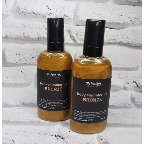 Шімер для тіла Top Beauty Boby Shimmer Oil Bronze 100 мл Шімер для тіла Top Beauty Boby Shimmer Oil Bronze 100 мл