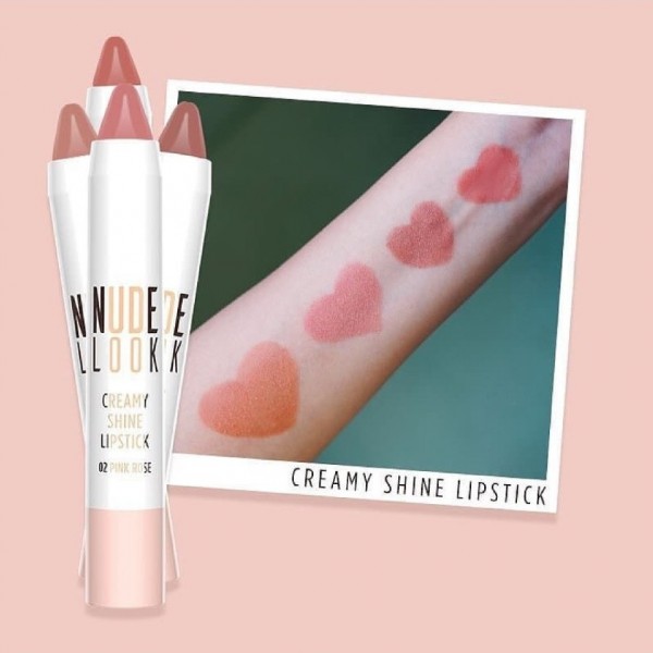 Кремова губна помада-олівець Golden Rose Nude Look Creamy Shine Lipstick