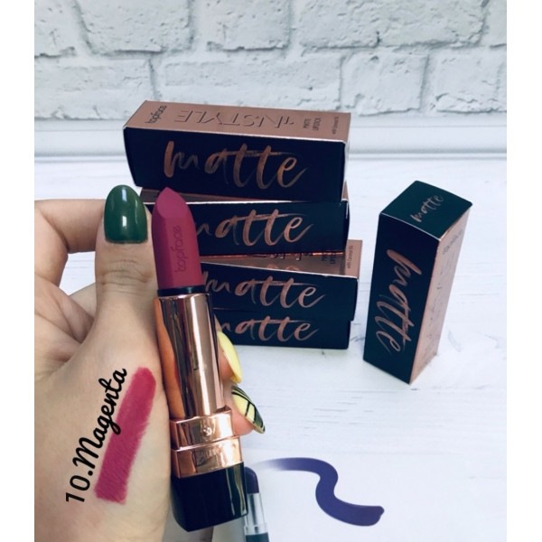 Матова помада для губ TopFace Instyle Matte PT-155 10 Magenta Матова помада для губ TopFace Instyle Matte PT-155 10 Magenta